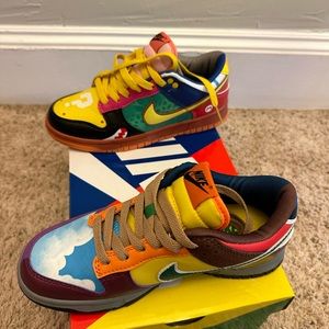 Boys Nike Dunk Low Retro Mario Bros Edition